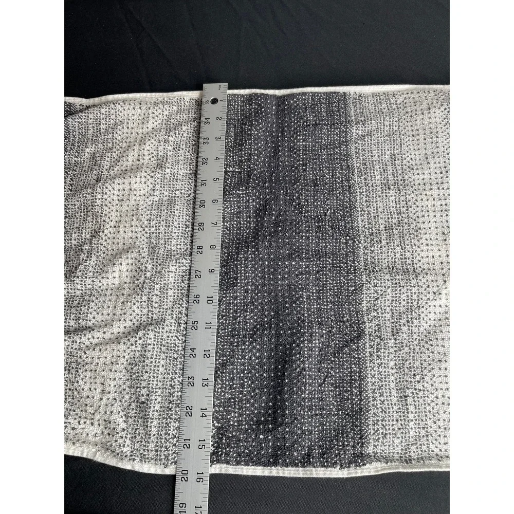 Better Homes & Gardens Gray White Striped Hand Towels Set of 2 Cotton Blend